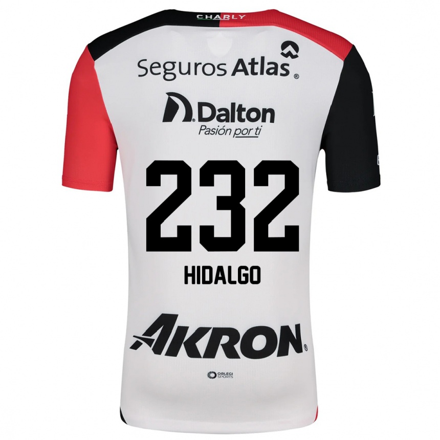 Kids Football Óscar Hidalgo #232 White Red Black Away Jersey 2024/25 T-Shirt Uk