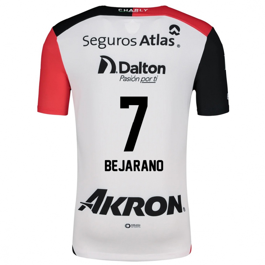 Kids Football Susan Bejarano #7 White Red Black Away Jersey 2024/25 T-Shirt Uk