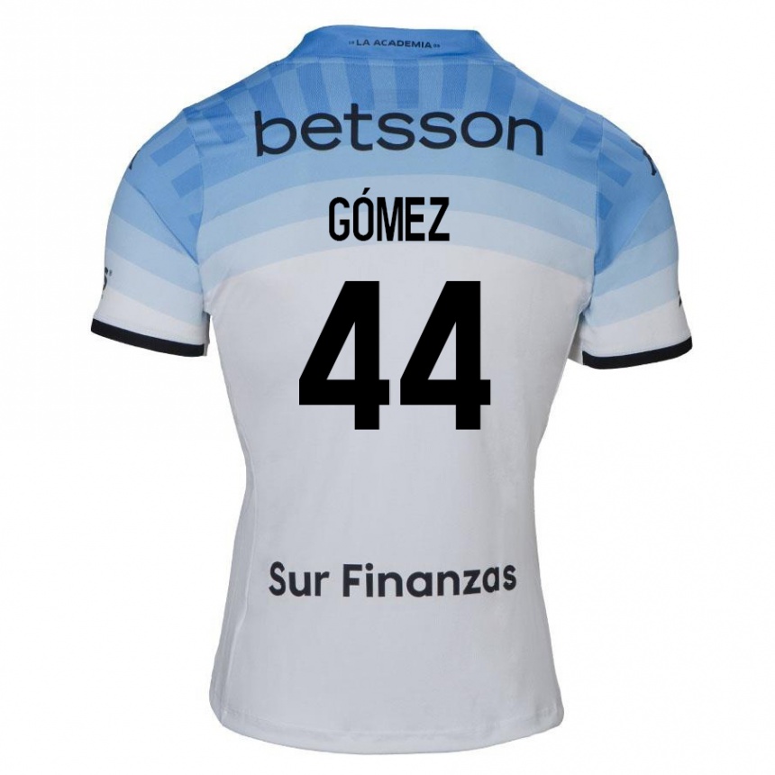 Kids Football Francisco Gómez #44 White Blue Black Away Jersey 2024/25 T-Shirt Uk