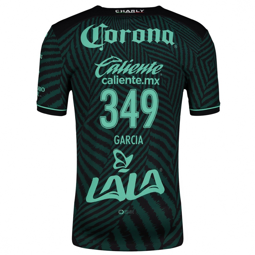 Kids Football Diego García #349 Black Green Away Jersey 2024/25 T-Shirt Uk