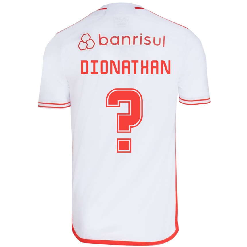 Kids Football Dionathan #0 White Red Away Jersey 2024/25 T-Shirt Uk