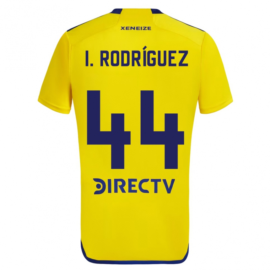 Kids Football Ignacio Rodríguez #44 Yellow Blue Away Jersey 2024/25 T-Shirt Uk