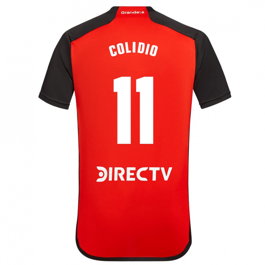 Kids Football Facundo Colidio #11 Red Black White Away Jersey 2024/25 T-Shirt Uk