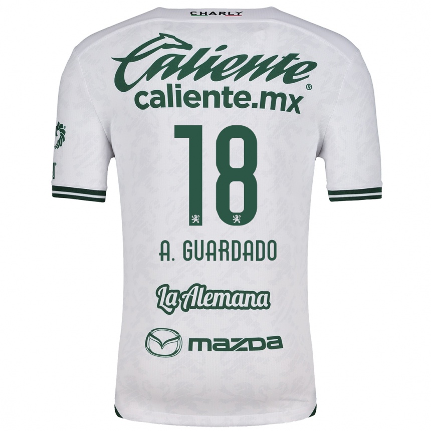 Kids Football Andrés Guardado #18 White Green Away Jersey 2024/25 T-Shirt Uk