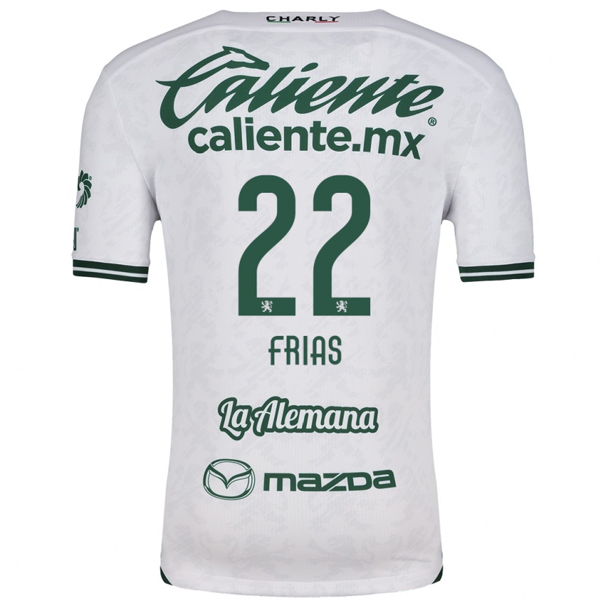 Kids Football Adonis Frías #22 White Green Away Jersey 2024/25 T-Shirt Uk