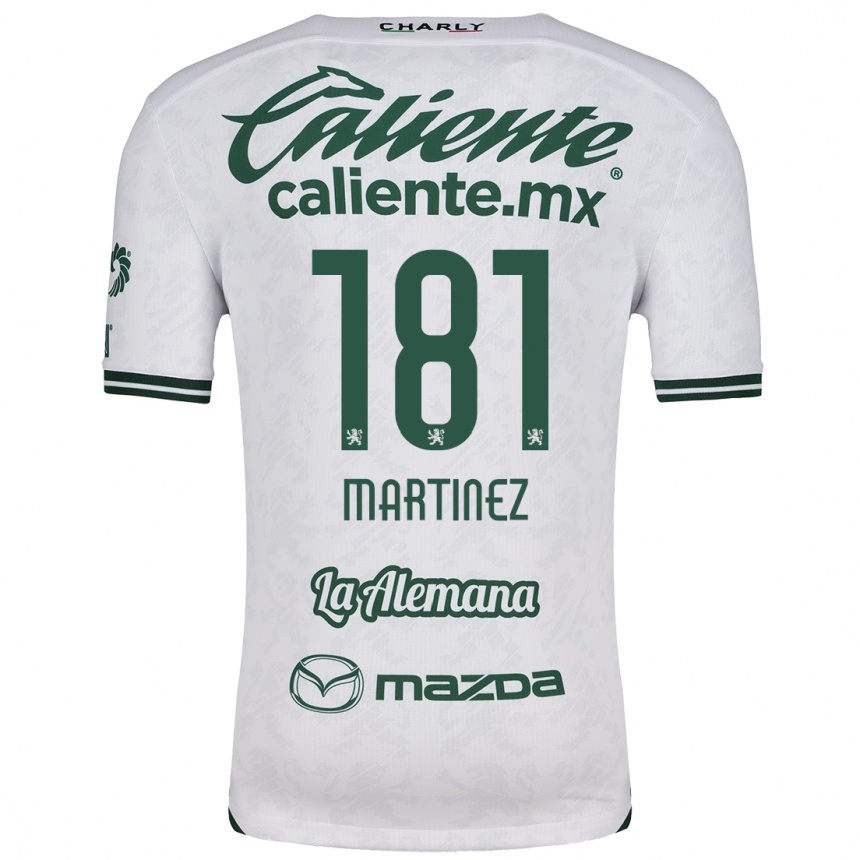 Kids Football Irving Martínez #181 White Green Away Jersey 2024/25 T-Shirt Uk