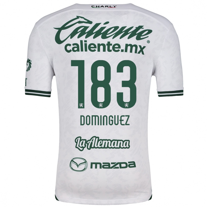 Kids Football Jesús Domínguez #183 White Green Away Jersey 2024/25 T-Shirt Uk