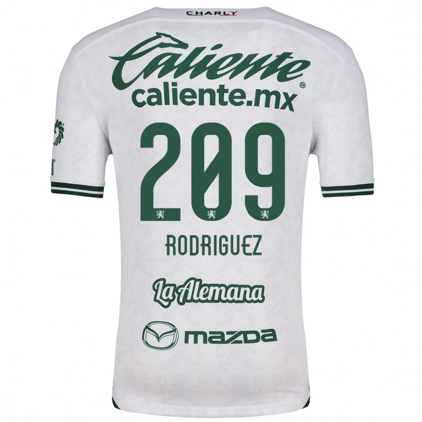 Kids Football Víctor Rodríguez #209 White Green Away Jersey 2024/25 T-Shirt Uk