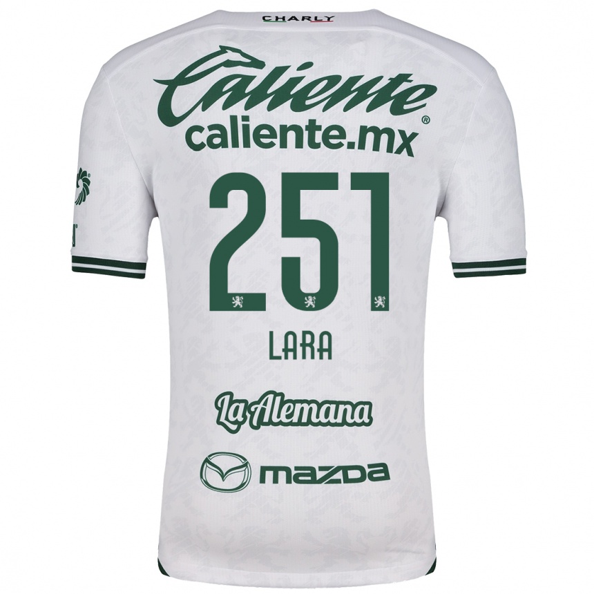 Kids Football Tristán Lara #251 White Green Away Jersey 2024/25 T-Shirt Uk