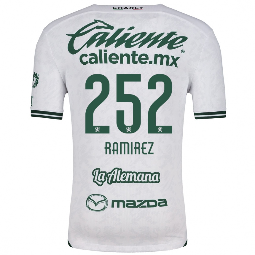 Kids Football Luis Ramírez #252 White Green Away Jersey 2024/25 T-Shirt Uk