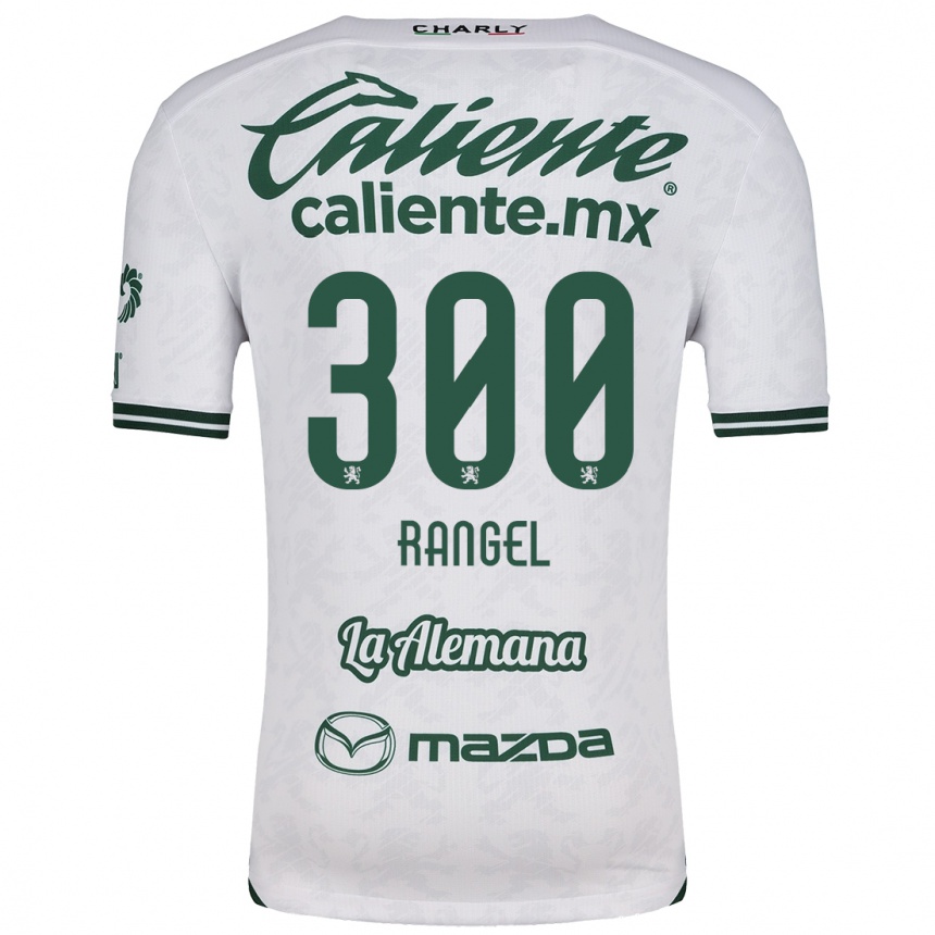 Kids Football Luis Rangel #300 White Green Away Jersey 2024/25 T-Shirt Uk