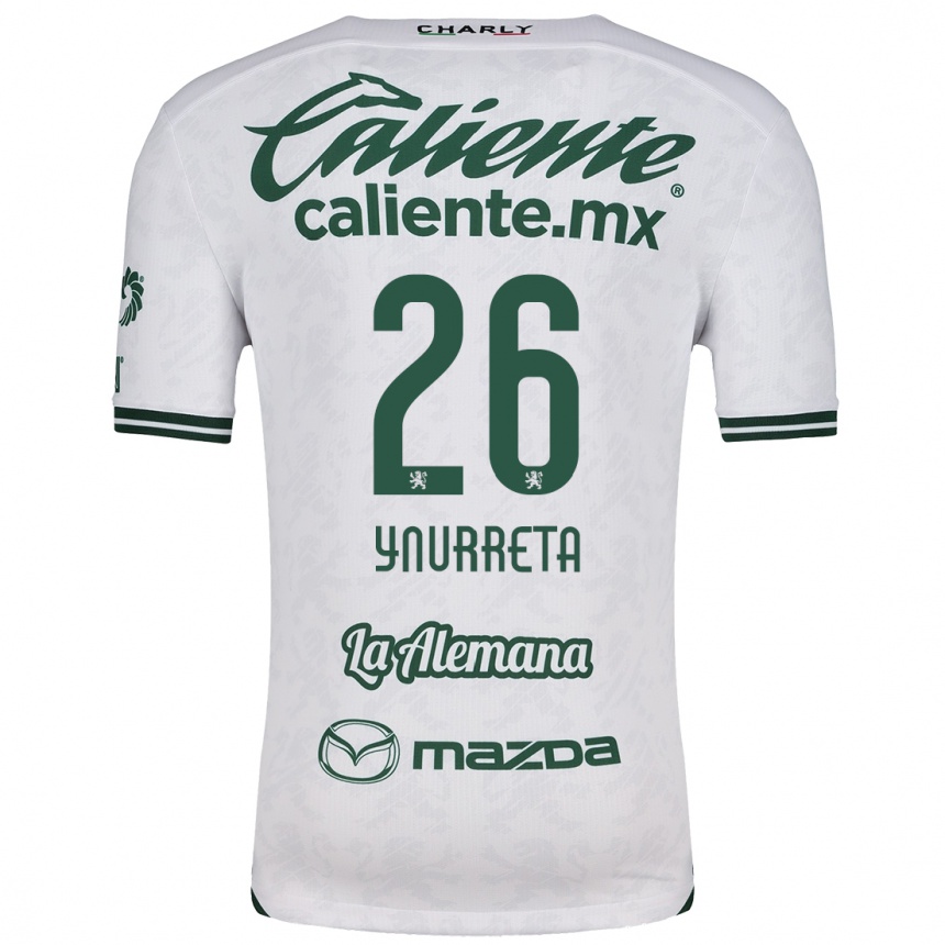 Kids Football Alexandra Hernández Ynurreta #26 White Green Away Jersey 2024/25 T-Shirt Uk