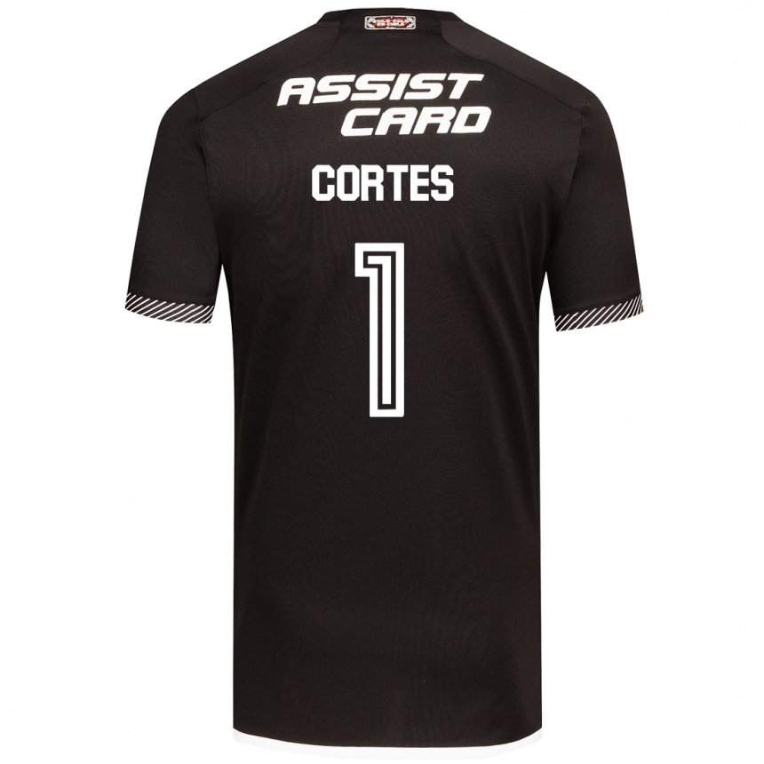 Kids Football Brayan Cortés #1 Black White Away Jersey 2024/25 T-Shirt Uk