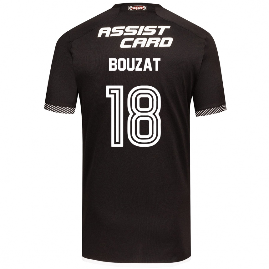 Kids Football Agustín Bouzat #18 Black White Away Jersey 2024/25 T-Shirt Uk