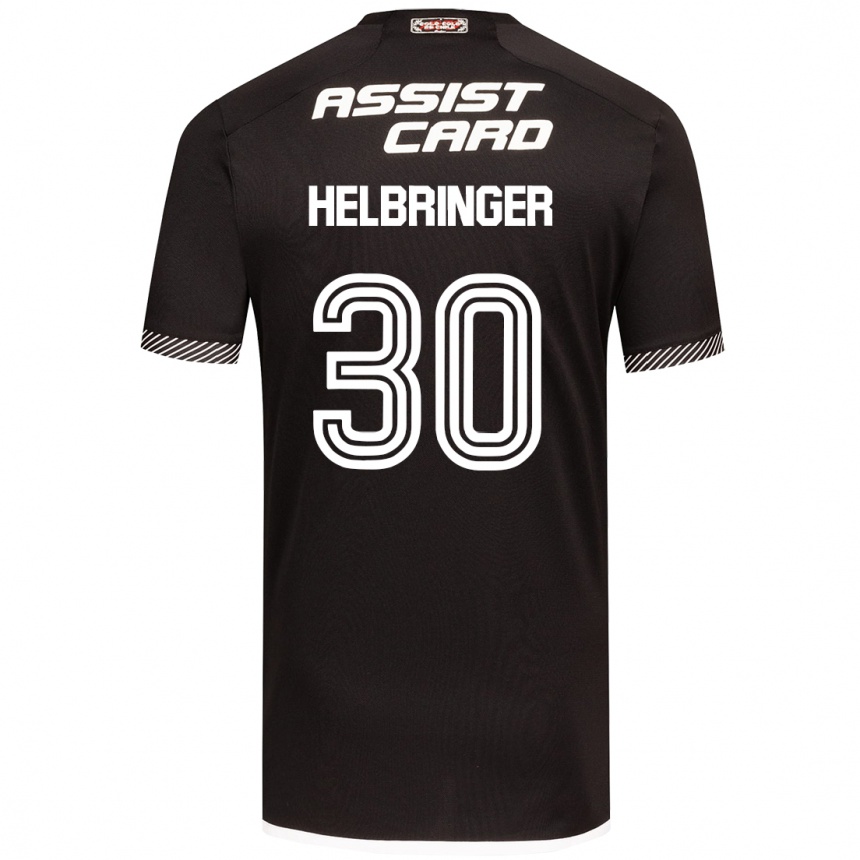 Kids Football Aixa Helbringer #30 Black White Away Jersey 2024/25 T-Shirt Uk