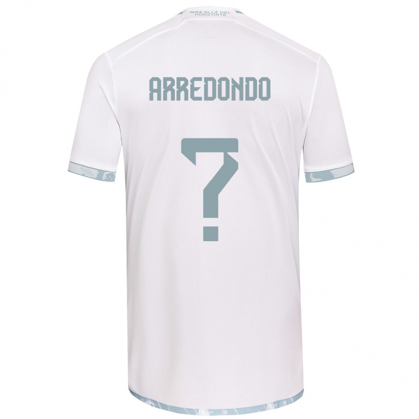 Kids Football Milovan Arredondo #0 White Grey Away Jersey 2024/25 T-Shirt Uk