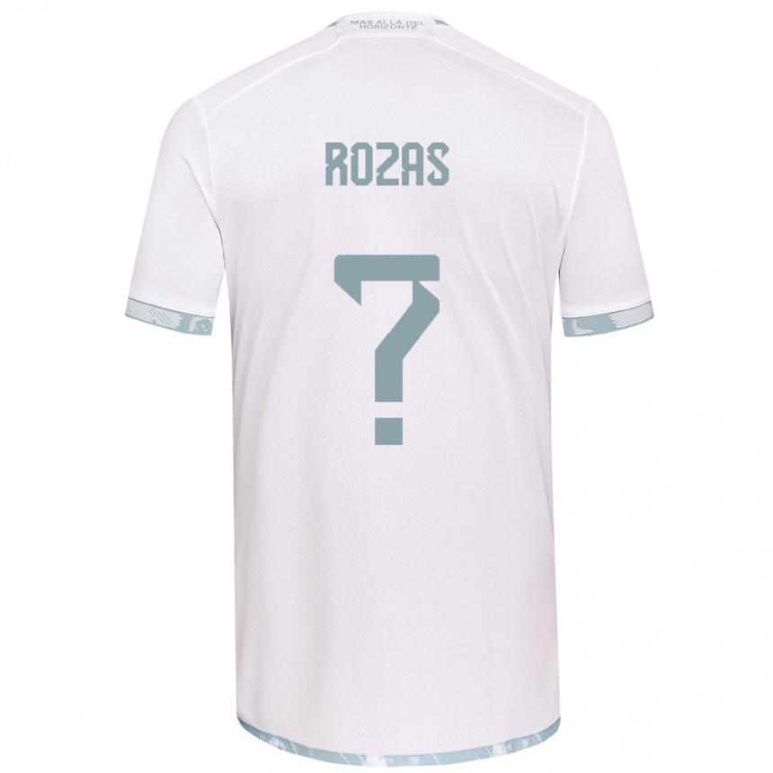 Kids Football Sergio Rozas #0 White Grey Away Jersey 2024/25 T-Shirt Uk