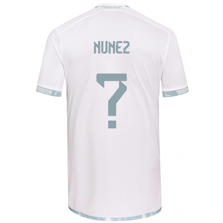 Kids Football Renato Nuñez #0 White Grey Away Jersey 2024/25 T-Shirt Uk