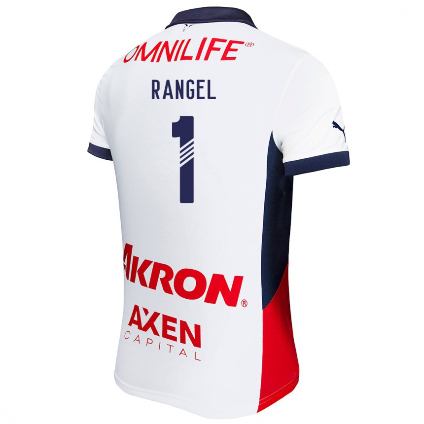 Kids Football José Rangel #1 White Red Blue Away Jersey 2024/25 T-Shirt Uk