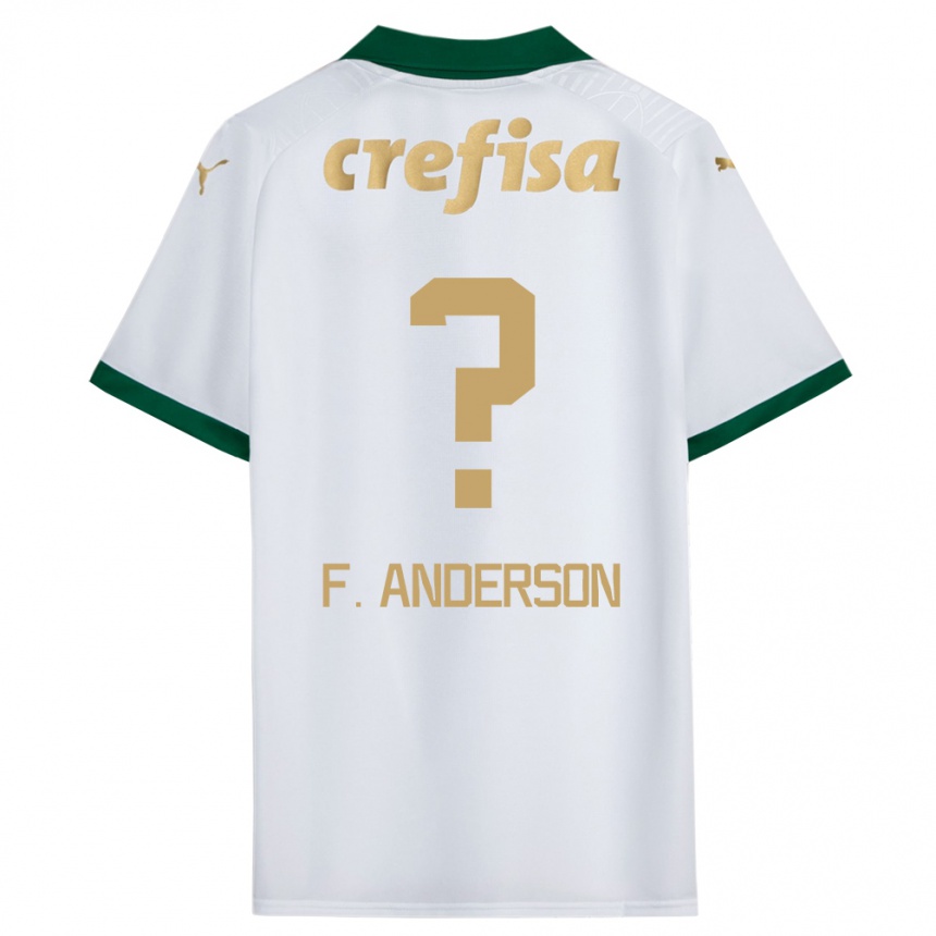 Kids Football Felipe Anderson #0 White Green Away Jersey 2024/25 T-Shirt Uk