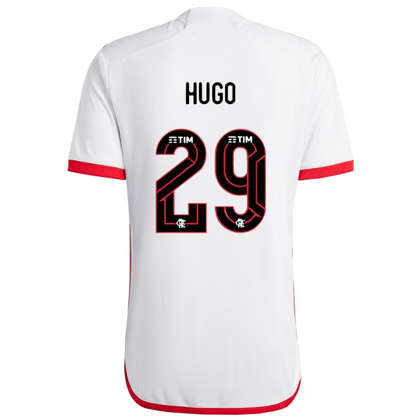 Kids Football Victor Hugo #29 White Red Away Jersey 2024/25 T-Shirt Uk