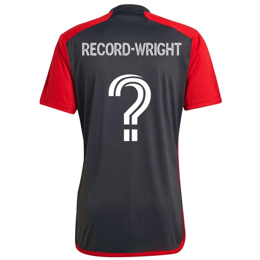 Men Football Kemari Record-Wright #0 Grayn Red Home Jersey 2024/25 T-Shirt Uk