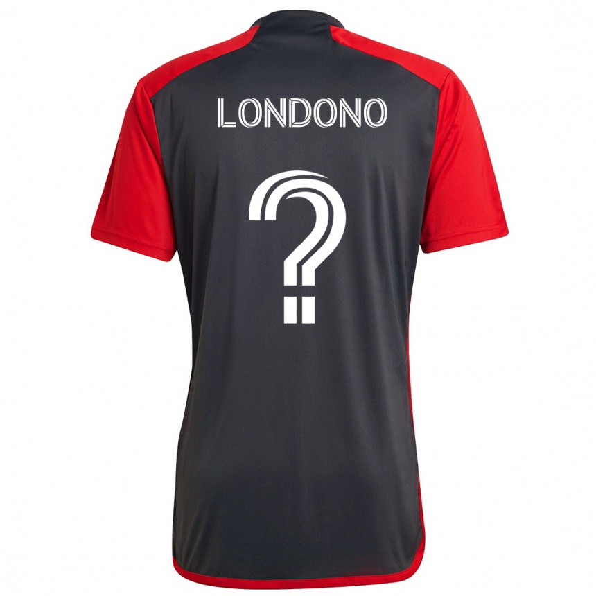 Men Football Tyler Londono #0 Grayn Red Home Jersey 2024/25 T-Shirt Uk