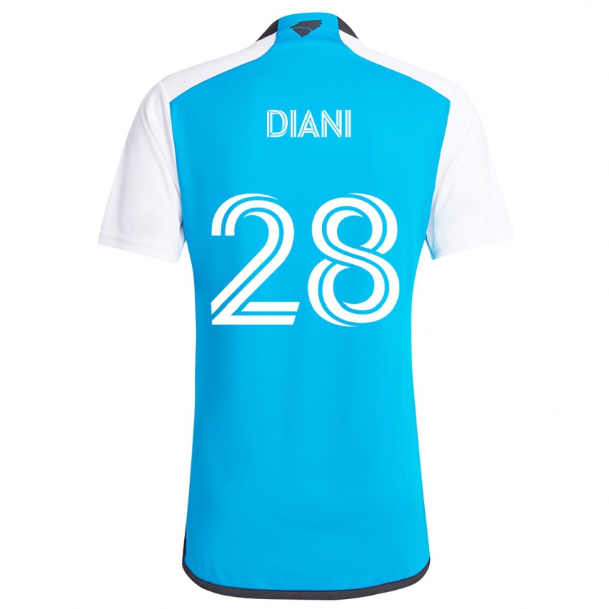 Men Football Djibril Diani #28 Blue White Home Jersey 2024/25 T-Shirt Uk