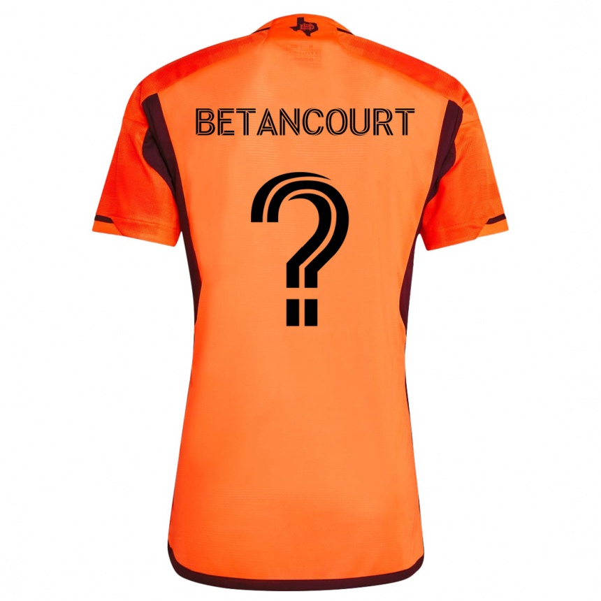 Men Football Noah Betancourt #0 Orange Black Home Jersey 2024/25 T-Shirt Uk