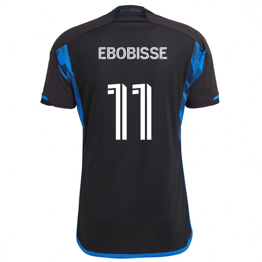 Men Football Jeremy Ebobisse #11 Blue Black Home Jersey 2024/25 T-Shirt Uk