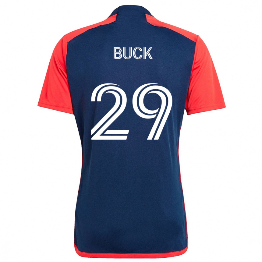 Men Football Noel Buck #29 Blue Red Home Jersey 2024/25 T-Shirt Uk