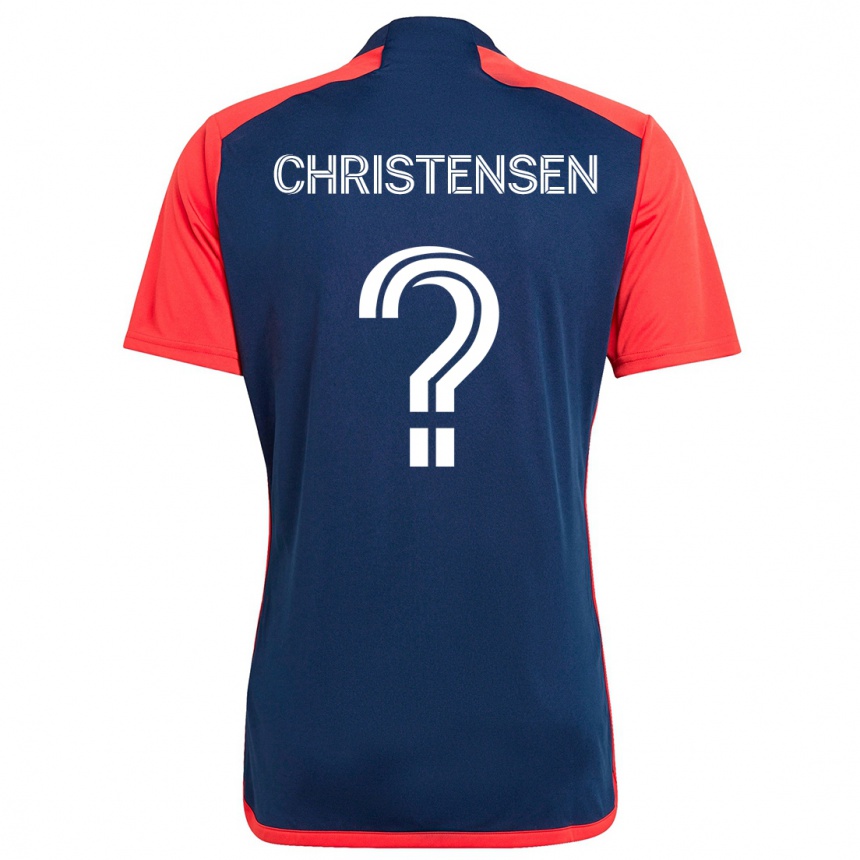 Men Football Kevin Christensen #0 Blue Red Home Jersey 2024/25 T-Shirt Uk