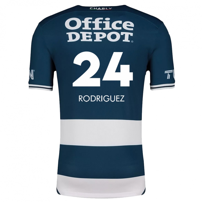 Men Football Luis Rodriguez #24 Blue White Home Jersey 2024/25 T-Shirt Uk