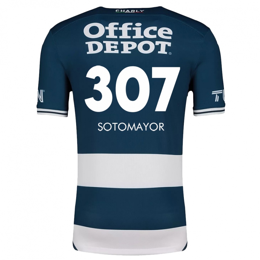 Men Football Jacob Sotomayor #307 Blue White Home Jersey 2024/25 T-Shirt Uk