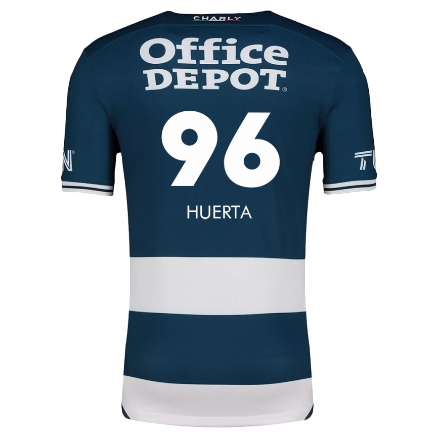 Men Football Edwin Huerta #96 Blue White Home Jersey 2024/25 T-Shirt Uk