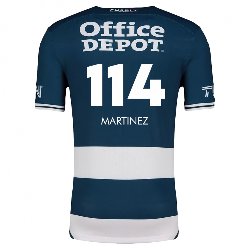 Men Football Jesús Martínez #114 Blue White Home Jersey 2024/25 T-Shirt Uk