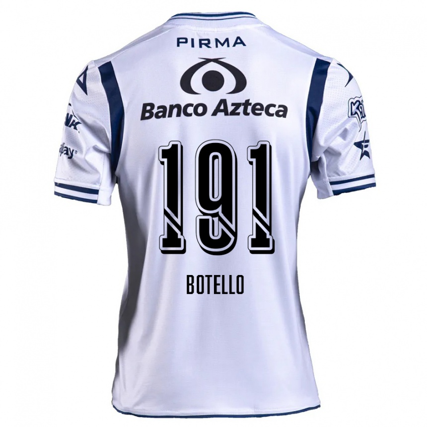 Men Football Octavio Botello #191 White Navy Blue Home Jersey 2024/25 T-Shirt Uk