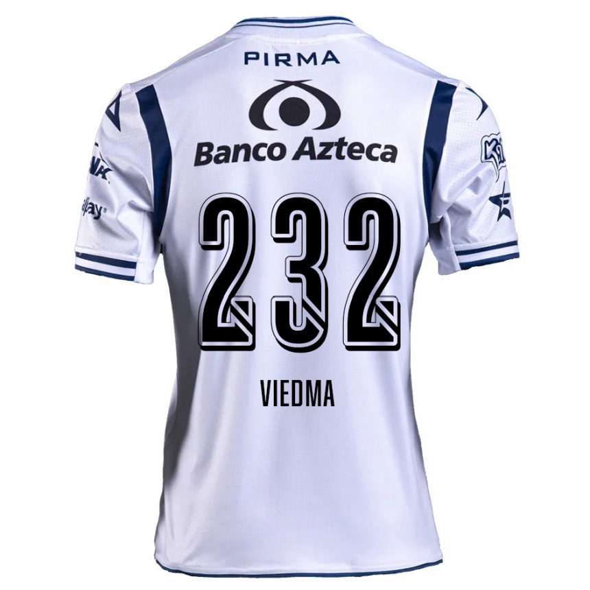 Men Football Alvar Viedma #232 White Navy Blue Home Jersey 2024/25 T-Shirt Uk