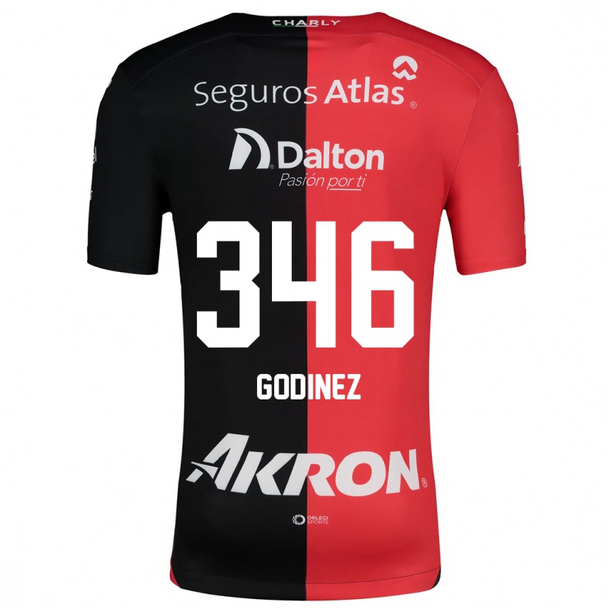 Men Football Olmo Godínez #346 Red Black Home Jersey 2024/25 T-Shirt Uk