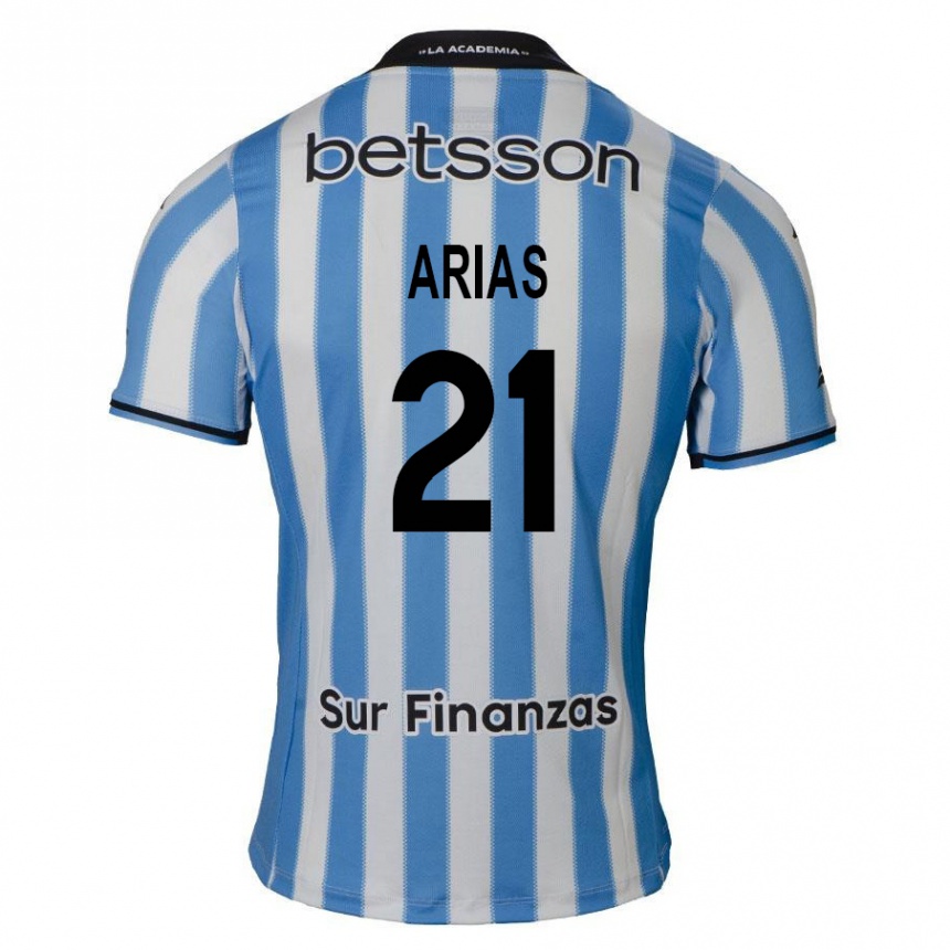 Men Football Gabriel Arias #21 Blue White Black Home Jersey 2024/25 T-Shirt Uk