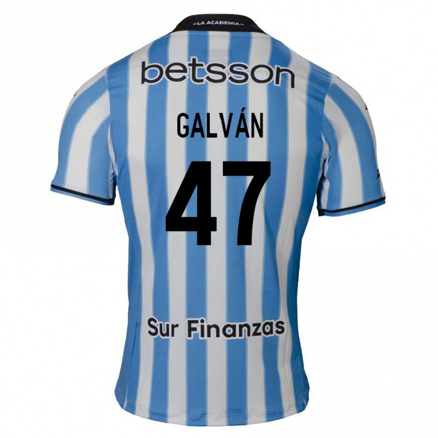 Men Football Ignacio Galván #47 Blue White Black Home Jersey 2024/25 T-Shirt Uk