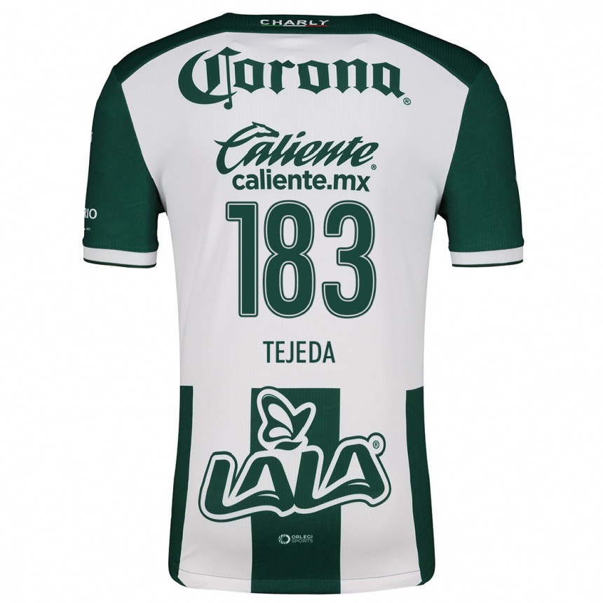 Men Football Juan Tejeda #183 Green White Home Jersey 2024/25 T-Shirt Uk