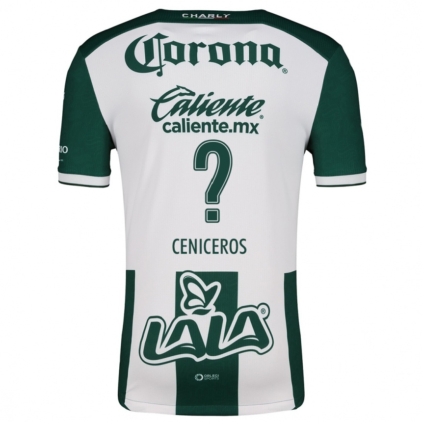 Men Football Carlos Ceniceros #0 Green White Home Jersey 2024/25 T-Shirt Uk