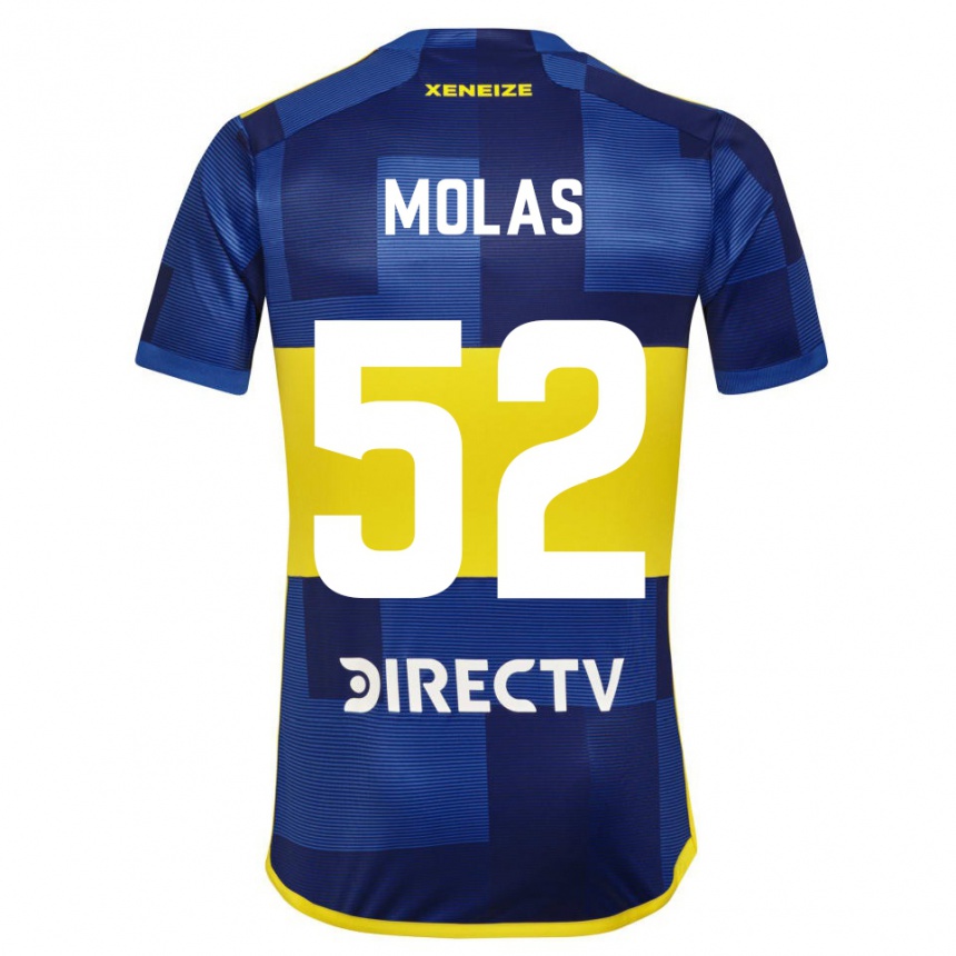 Men Football Walter Molas #52 Blue Yellow Home Jersey 2024/25 T-Shirt Uk