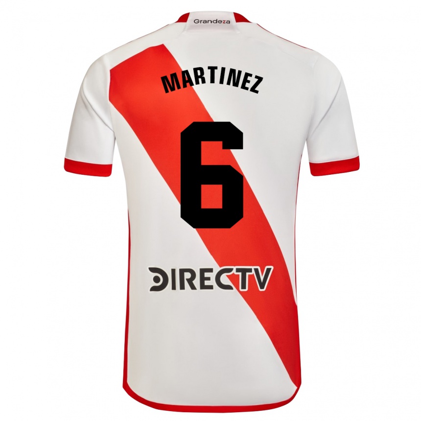 Men Football David Martínez #6 White Red Home Jersey 2024/25 T-Shirt Uk