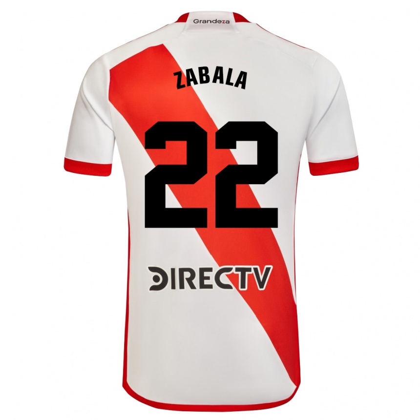 Men Football Daniel Zabala #22 White Red Home Jersey 2024/25 T-Shirt Uk