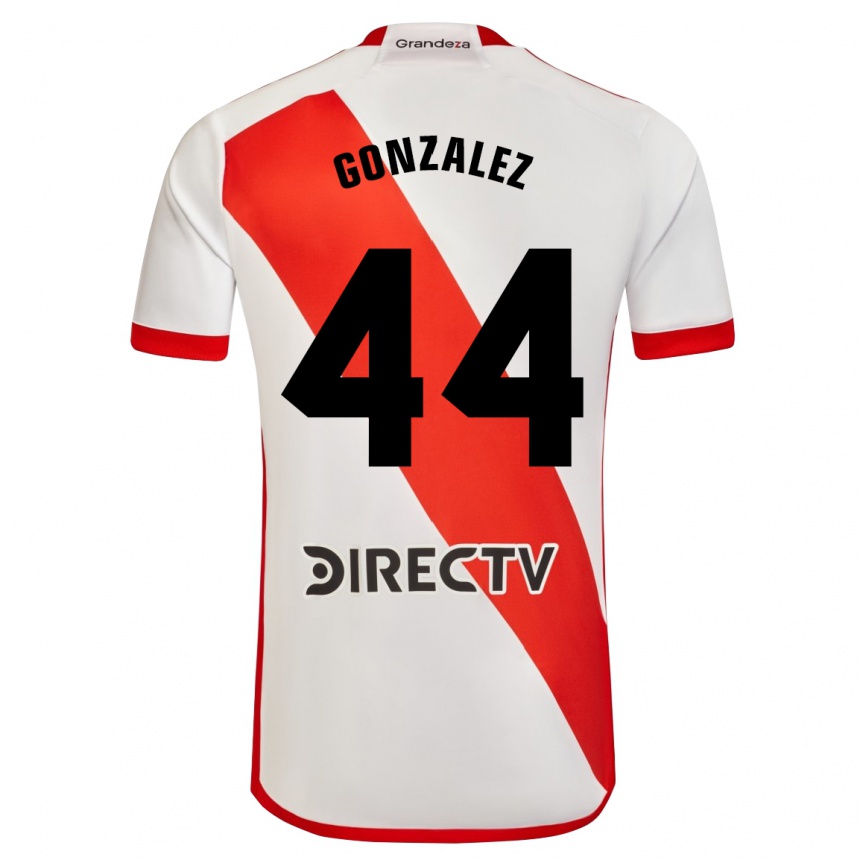 Men Football Alexis González #44 White Red Home Jersey 2024/25 T-Shirt Uk