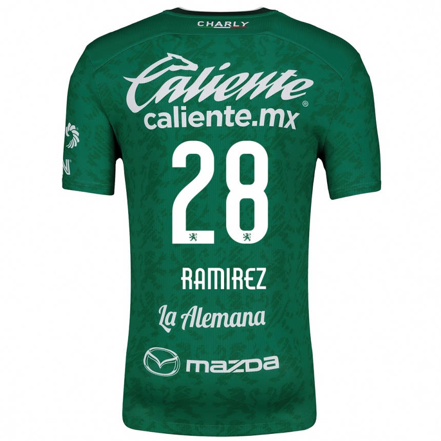 Men Football David Ramírez #28 Green White Home Jersey 2024/25 T-Shirt Uk