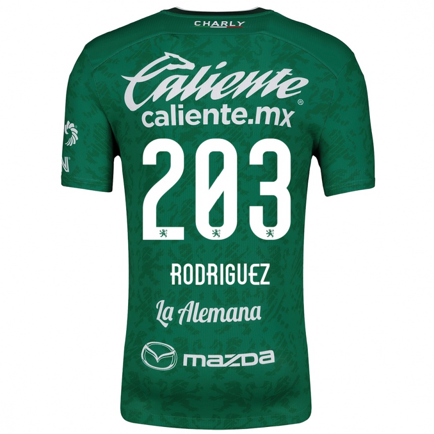 Men Football César Rodríguez #203 Green White Home Jersey 2024/25 T-Shirt Uk