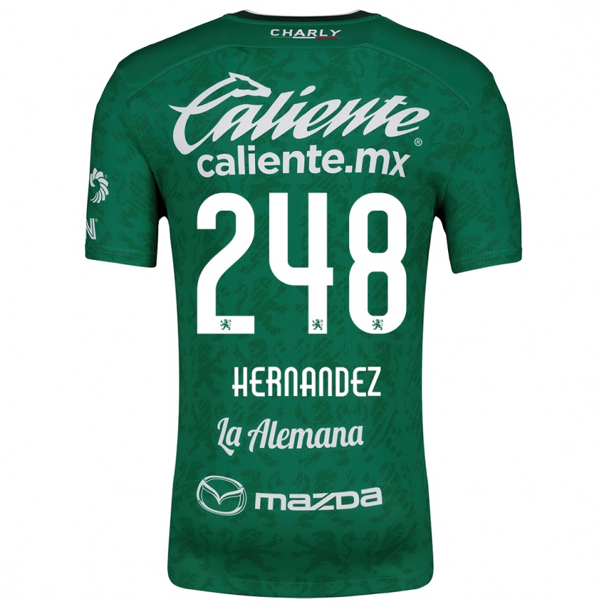 Men Football Fernando Hernández #248 Green White Home Jersey 2024/25 T-Shirt Uk